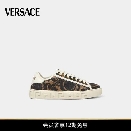 【12期免息】VERSACE/范思哲 女士Barocco提花Greca运动鞋商品大图