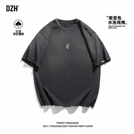 青少年美式重磅t恤男短袖纯棉夏季半袖上衣潮牌2025新款体恤百搭商品大图