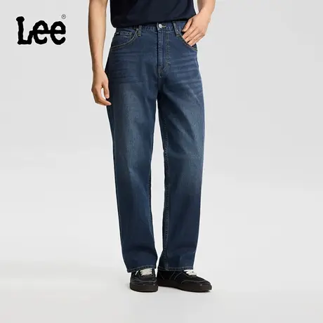 【张凌赫代言】Lee26春夏新品轻薄761宽松阔腿牛仔裤深蓝男潮流商品大图