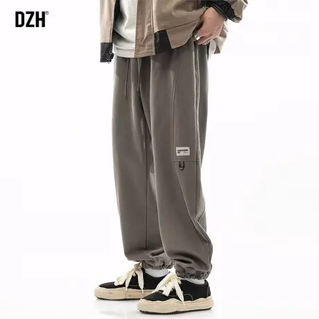 青少年秋季束脚裤子男春秋季2024年新款美式工装裤休闲长裤运动裤商品大图