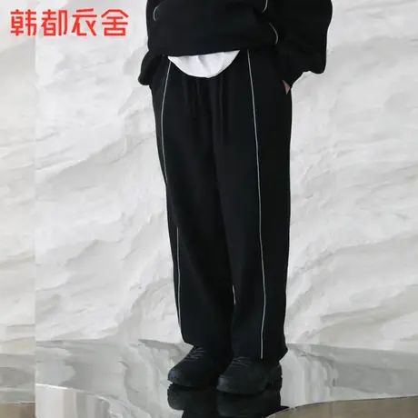 韩都衣舍2024春季新款男装休闲裤宽松运动长裤百搭NZZ0821图片