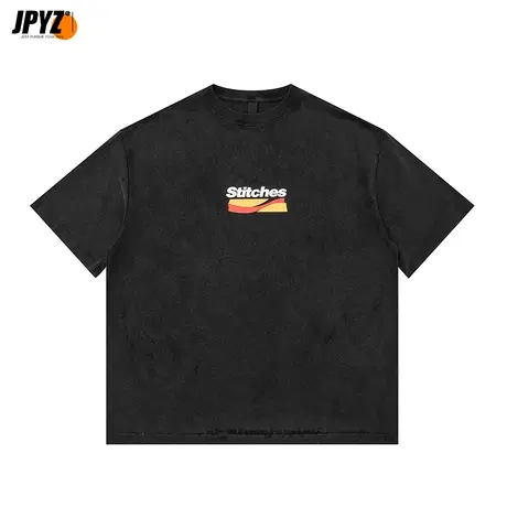 2023新款夏季情侣装重磅300g纯棉短袖t恤宽松潮流半袖潮牌体恤男商品大图