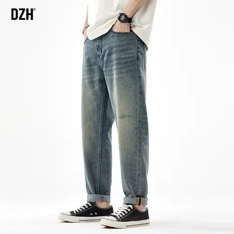 男士美式复古牛仔裤男春季直筒潮牌休闲裤子男款老爹裤2024年新款商品大图