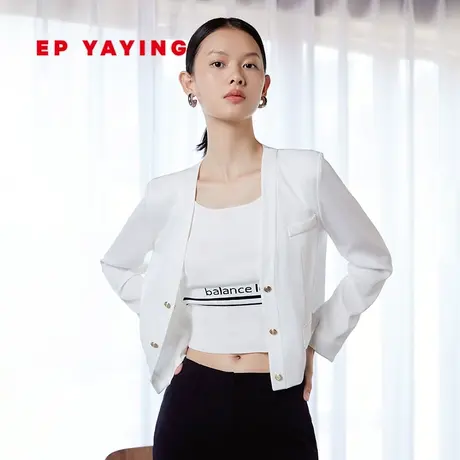 EP YAYING雅莹女装 三醋酸针织开襟衫外套 2023秋冬新款1210A商品大图
