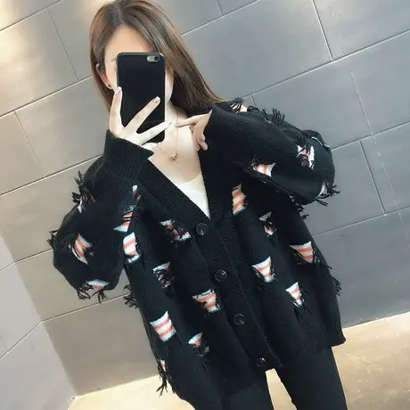 毛衣2023年新款女装秋冬季秋款秋装女士针织开衫宽松百搭外穿爆款图片