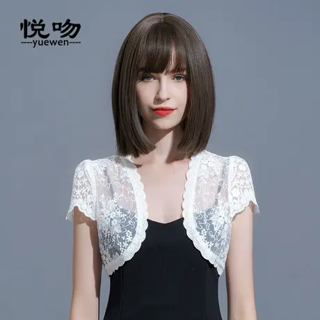 网纱刺绣小坎肩女薄裙子外搭开衫短外套蕾丝小披肩夏百搭短款上衣图片