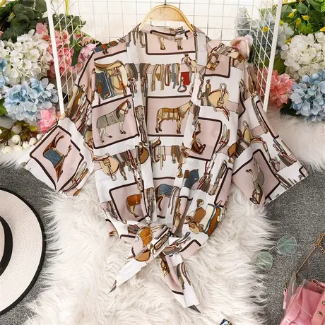 2023早春新款衬衫女夏季宽松设计感小众上衣外搭薄款防晒开衫外套图片