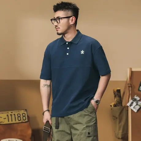 Modi Nick/摩帝尼克时尚潮流POLO衫潮流百搭纯色宽松休闲简约时尚商品大图