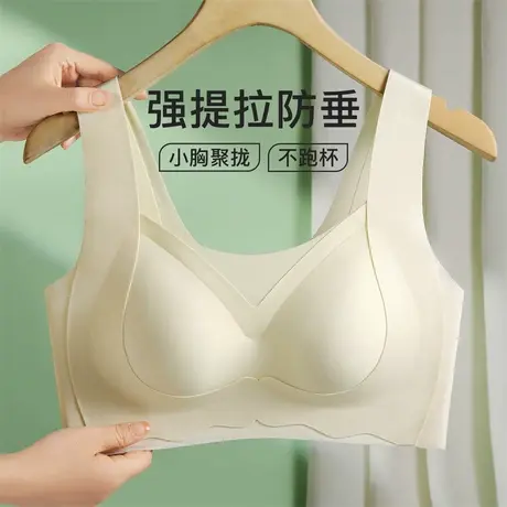 梦芭蒂小胸聚拢提拉防垂舒适不跑杯内衣女上托有型收副乳文胸罩商品大图