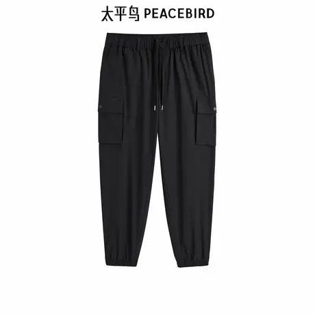 太平鸟男装工装休闲裤夏季新款潮流锥形裤B1GLE2172图片