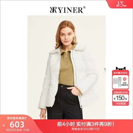【小香风】YINER音儿女装2022冬季新款短款羽绒服商品大图