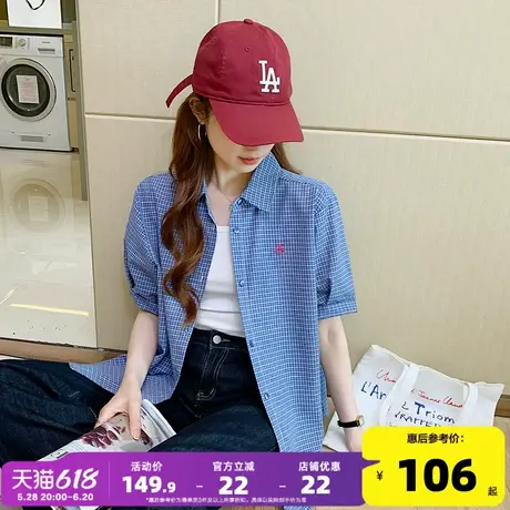 唐狮25新款女短袖衬衫夏季薄款衬衣外套爆款韩系休闲时尚百搭bl图片