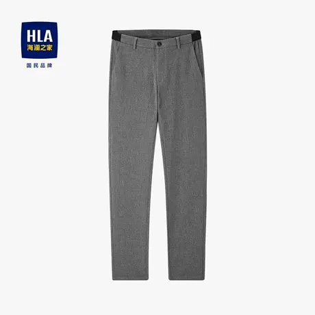 【奥莱清仓】HLA/海澜之家2023半松紧腰休闲裤不紧绷弹力长裤商品大图