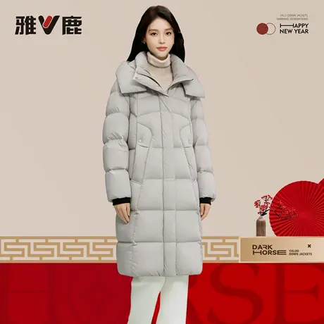雅鹿正品官方情侣同款羽绒服26冬季新款中长加厚防寒保暖大码外套商品大图