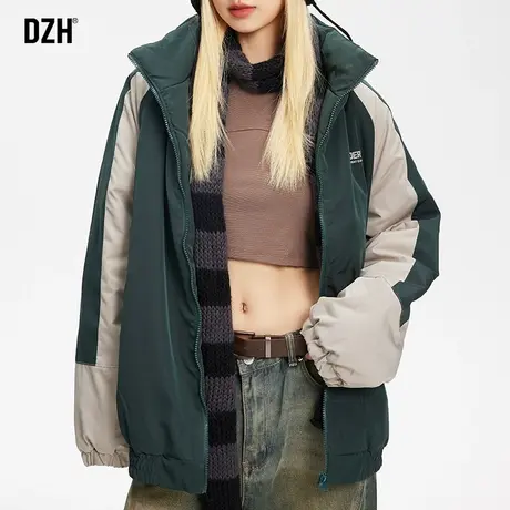 情侣冬季棉衣男连帽短款棉服学生棉袄面包服外套2023新款冬装男士商品大图