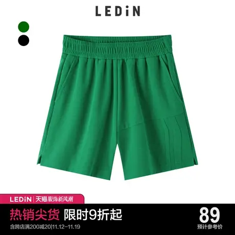乐町阳光活力针织短裤休闲夏季新款短裤女C5GCC2F01商品大图