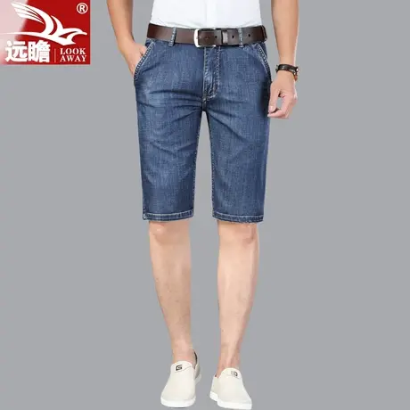 牛仔短裤男2023年新款男士直筒宽松五分裤夏季薄款中裤男七分裤子图片