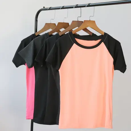 短袖t恤女夏装2023年新款运动速干上衣跑步服健身衣ins潮宽松半袖图片