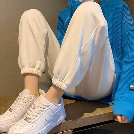 哈伦裤子女春秋宽松小个子卫裤外穿直筒显瘦休闲运动束脚裤潮ins商品大图