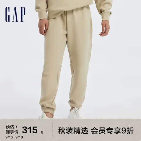 Gap男装秋季2023新款空气三明治LOGO宽松卫裤796150束脚长裤图片