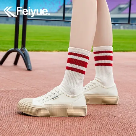 feiyue/飞跃小众复古简约饼干鞋女2023秋季新款舒适透气帆布鞋995图片