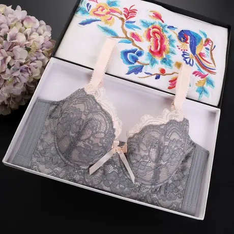 美容院内衣薄款软钢圈文胸收副乳调整型矫正外扩下垂调整型文胸女商品大图