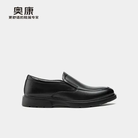 奥康 男鞋2025夏商务休闲真皮男士一脚蹬软面套脚皮鞋商品大图