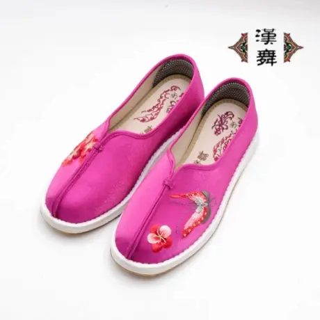 【盛唐缘】汉舞中国风千层底布鞋复古平底刺绣女鞋软底休闲透气鞋商品大图