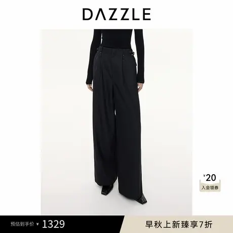 DAZZLE地素 裤子2024冬季新款工装精仿裤图片