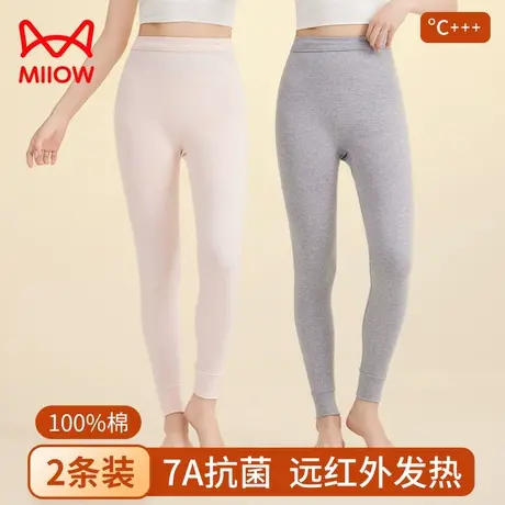 猫人秋裤女中老年纯棉薄款保暖裤妈妈100%全棉打底衬裤单裤棉毛裤商品大图
