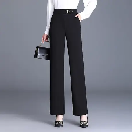 时尚气质直筒裤高腰垂感西装裤韩版通勤休闲裤女秋季2023新款长裤商品大图