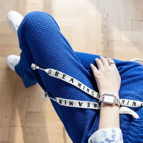 微夕春夏新款泡芙裤女士高腰显瘦休闲裤垂感直筒裤阔腿裤子图片