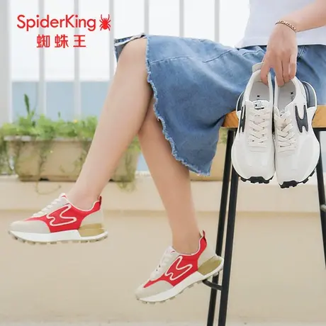 SPIDER KING/蜘蛛王德训鞋女板鞋2023秋商场新款运动鞋爆款时尚潮图片