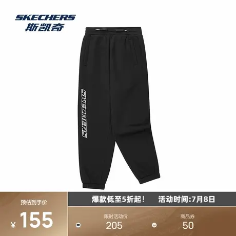 斯凯奇男女童科技保暖休闲运动弹力束脚长裤秋季新款户外舒适加绒商品大图