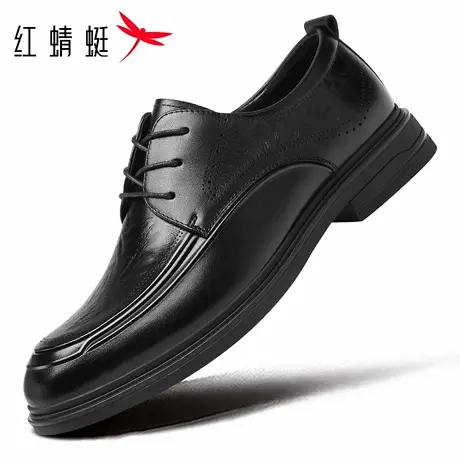 红蜻蜓男鞋冬季新款鞋子男士商务正装休闲皮鞋男真皮头层牛皮婚鞋商品大图
