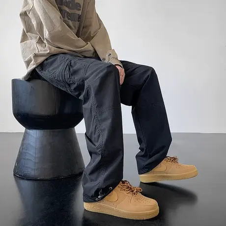 软壳尼龙冲锋裤夏季防风防水两穿工装裤子高街vibe美式户外速干裤商品大图