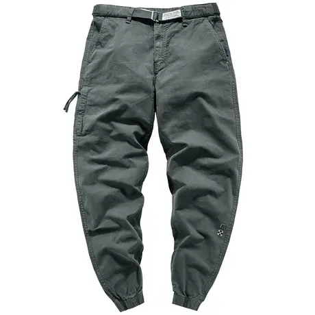 VIP春季2024新款纯棉小脚休闲裤男士运动束脚裤百搭工装裤子潮牌商品大图