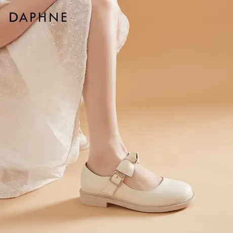 达芙妮玛丽珍小皮鞋日系女jk制服鞋圆头平底单鞋女Lolita鞋蝴蝶结商品大图