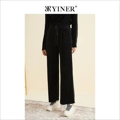 *【音儿甄选】YINER音儿女装2022秋季新款休闲裤8C32306960商品大图