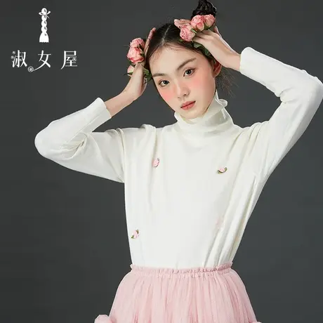 淑女屋官方旗舰店高领保暖。毛衣商品大图