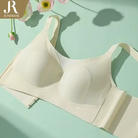 六月玫瑰大胸显小超薄凉感防凸点内衣无痕收副乳无钢圈文胸罩女图片