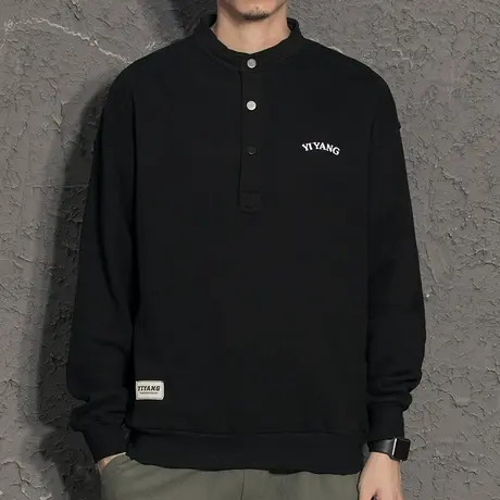 潮牌男士卫衣春秋款日系宽松潮流ins百搭加绒长袖秋季上衣外套男商品大图