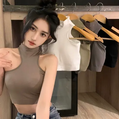 美背小吊带背心女春季2023新款设计感小众外穿甜辣妹内搭纯欲上衣图片