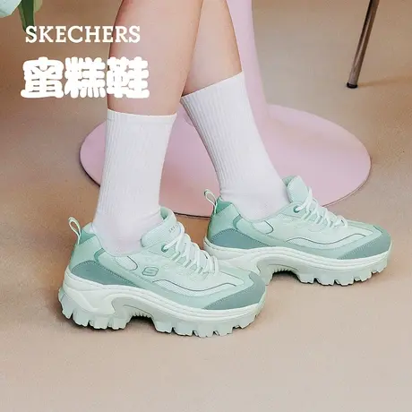 【U先免费试用】Skechers斯凯奇蜜糕鞋2024年春新款女厚底老爹鞋商品大图