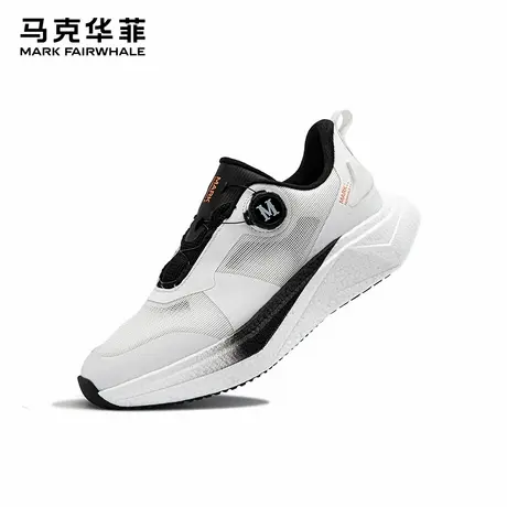 马克华菲跑步鞋男2025旋转纽扣运动鞋子男夏季透气网面增高男鞋商品大图