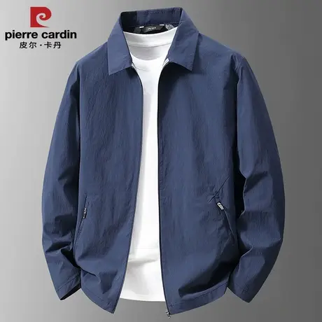 皮尔卡丹男士防晒休闲夹克商务翻领外套商品大图