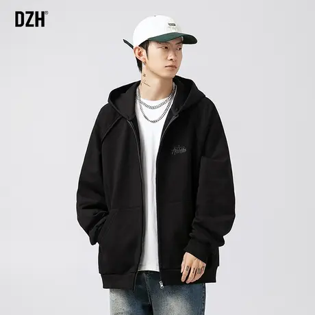 男士黑色运动外套男春秋情侣开衫卫衣男款夹克高级感衣服2023新款图片