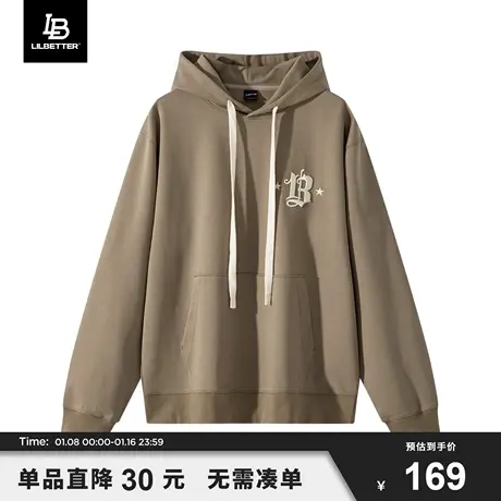 Lilbetter连帽卫衣男春秋新款高级感外套ins潮流衣服百搭休闲上衣商品大图