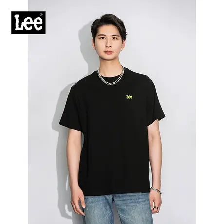 Lee商场同款22春夏新品舒适版圆领logo多色男短袖T恤LMT0016063RX图片