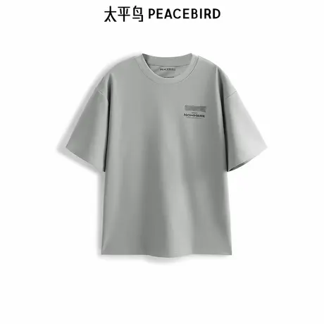 【商场同款】太平鸟男装圆领时尚印花T恤夏季潮牌短袖B2CNE2D09图片